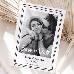 carte de mariage photo moderne fantaisiste pour Sa