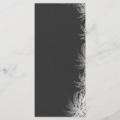 carte de mariage plage avec plateau de palmier (Dos)