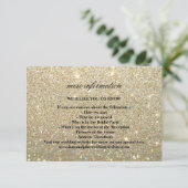 Carte de mariage Plus d'infos - Or Glit Fab (Debout devant)