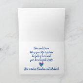 Carte de mariage pour colibris (Intérieur)