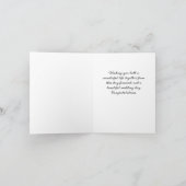 Carte de mariage pour la mariée et le marié avec g (Intérieur)