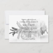 Carte de Mariage pour le Pinecone et le Snowflakes (Devant)