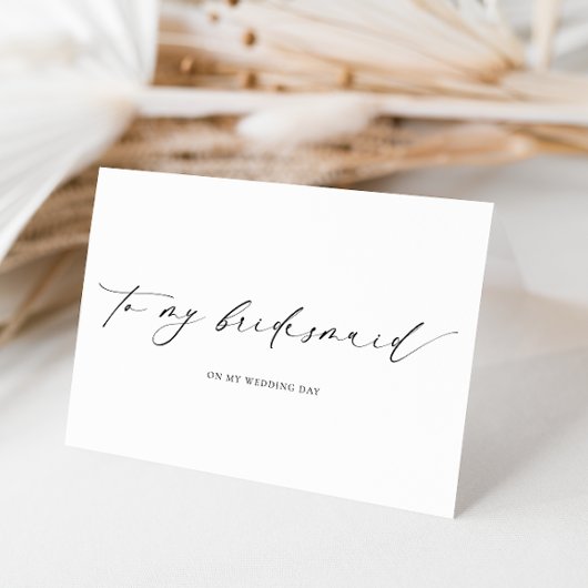 Carte de mariage pour ma demoiselle d'honneur Elle