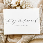 Carte de mariage pour ma demoiselle d'honneur Elle