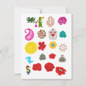 Carte de mariage pour sauvegarder la date Mignonne (Dos)