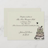 Carte de mariage / Réception (Devant / Derrière)