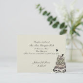 Carte de mariage / Réception (Debout devant)