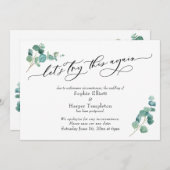 Carte de mariage reporté Let's Try this Again (Devant / Derrière)