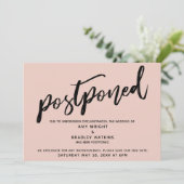 Carte de mariage reportée avec écriture manuscrite (Debout devant)