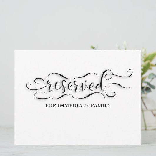 Carte de Mariage réservée (Debout devant)