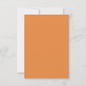 Carte de mariage rétro rose et orange "Save the Da (Dos)