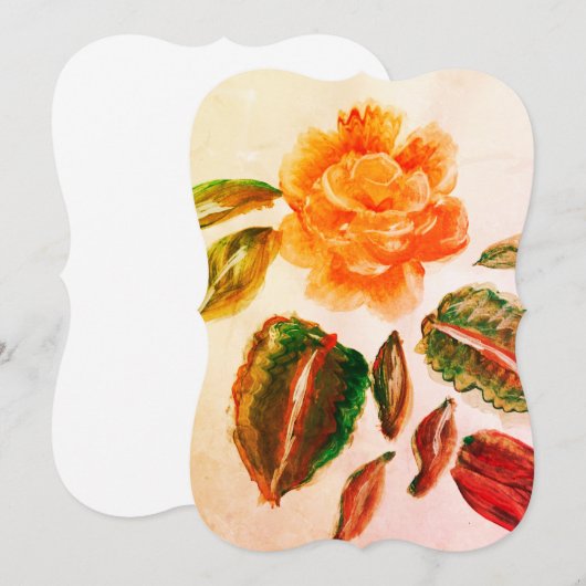 carte de mariage rose (Devant / Derrière)