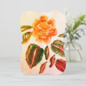 carte de mariage rose (Debout devant)