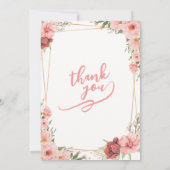 Carte de mariage Rose Blanche (Dos)