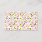 Carte de Mariage Rose Blush Magnolia Floral (Dos)