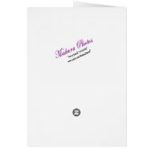 Carte de mariage rose de menthe poivrée (Dos)
