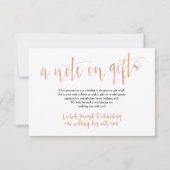 Carte de mariage Rose Gold (Devant)
