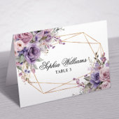 Carte de Mariage Rose violet et blanc