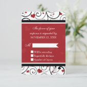 Carte de Mariage RSVP pour la Saint-Valentin (Debout devant)