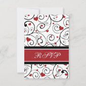 Carte de Mariage RSVP pour la Saint-Valentin (Dos)