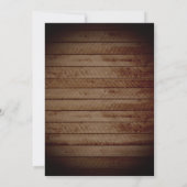 Carte de mariage rustique en bois pour couples (Dos)