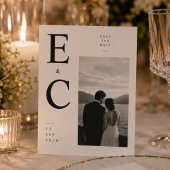 Carte de mariage 'Save The Date' avec monogramme g