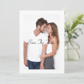 carte de mariage 'save the date' avec une belle pi (Debout devant)