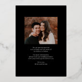 Carte de mariage "Save The Date" en collage raffin (Verso)