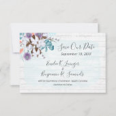 Carte de mariage Save The Date Sud Coton Country (Devant)