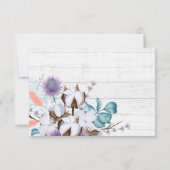 Carte de mariage Save The Date Sud Coton Country (Dos)