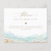 Carte de mariage Seashells Conseils et Vœux (Devant)