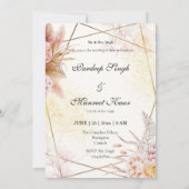 Carte de mariage Sikh faire-part de mariage sikh P (Dos)