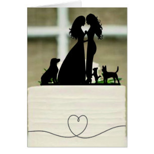 Carte de mariage - Silhouette