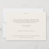 Carte de mariage Simple Boho Fleur Sauvage à Sauve (Dos)