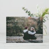 Carte de mariage Simple Moderne 2-Photo  (Debout devant)