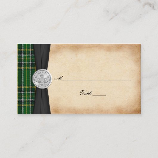 Carte de Mariage Tartan Celtic (Devant)