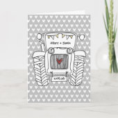 Carte de mariage Tractor Country (Devant)