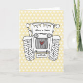 Carte de Mariage Tractor Country (Devant)