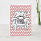 Carte de mariage Tractor Country (Devant)