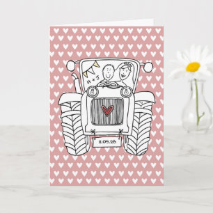 Carte de mariage Tractor Country