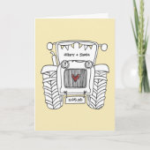 Carte de mariage Tractor Country (Devant)