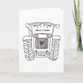 Carte de mariage Tractor Country (Devant)