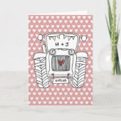 Carte de mariage Tractor Country (Devant)