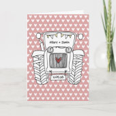 Carte de mariage Tractor Country (Devant)
