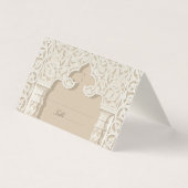 Carte de Mariage traditionnelle Nikah Arabesque (Front)