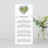 Carte de mariage unique illustrée de destination v (Debout devant)