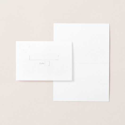 Carte de Mariage Véritable feuille d'argent (Affichage)