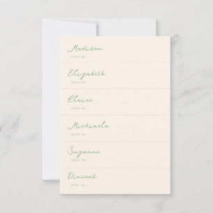 Carte de Mariage verte tirée à la main do-it-yours
