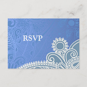 Carte de mariage victorienne de RSVP