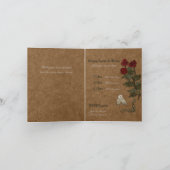 Carte de mariage vintage (Intérieur)